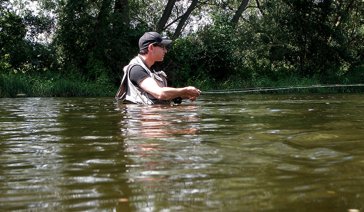Deepwading in summertime